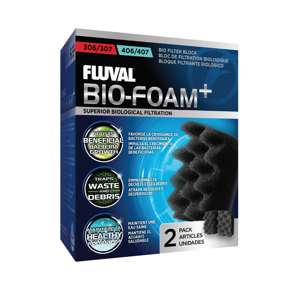 Fluval Bio-Foam+ 306/406 and 307/407 - 2 pack
