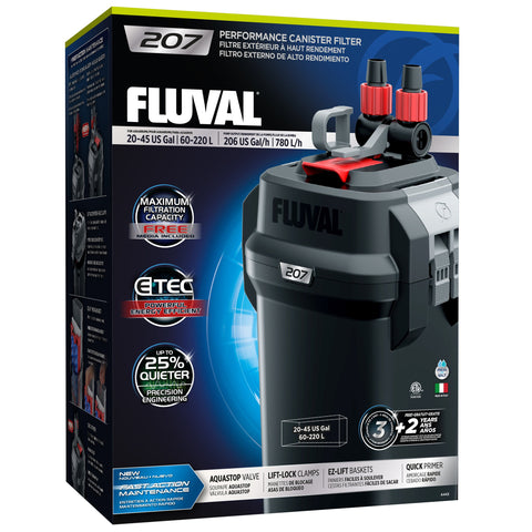 Fluval 207 Performance Canister Filter - up to 220 L (45 US gal)