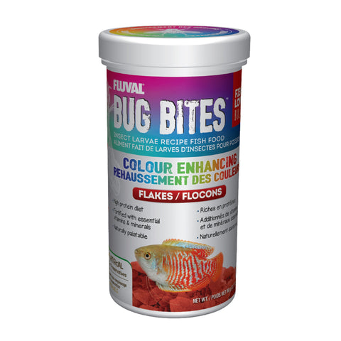 Fluval Bug Bites Colour Enhancing Flakes